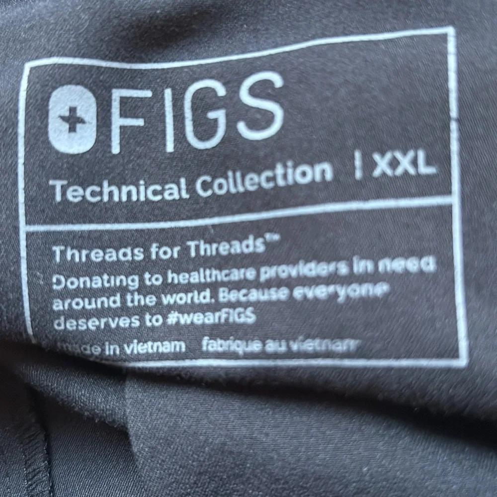 FIGS‎ Technical Collection Men's Tansen Black Jogger Scrub Pants size XXL